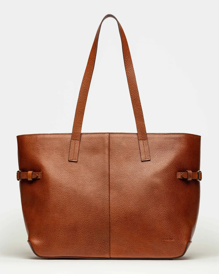 Bolso Sophie en cuero curtido natural cuoio