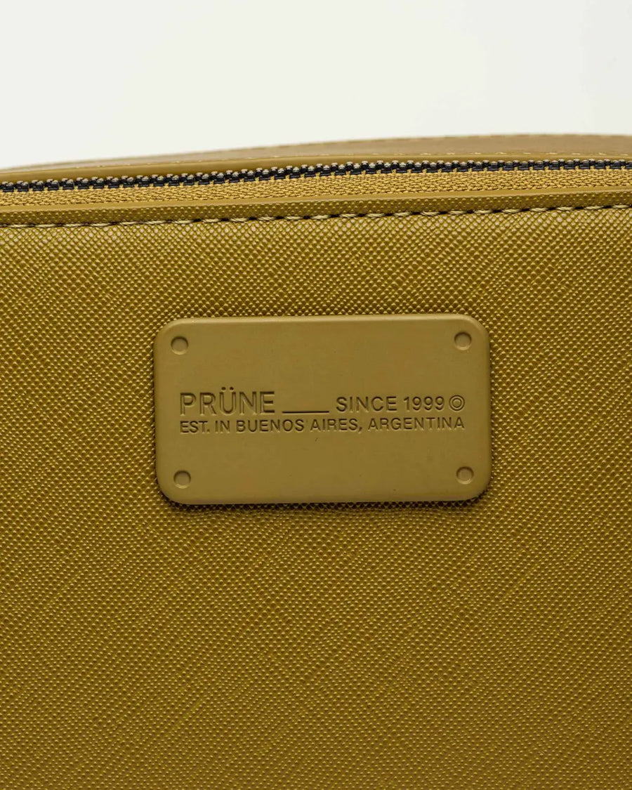 Mini bag New Penny en efecto cuero zaffiano verde pistacho