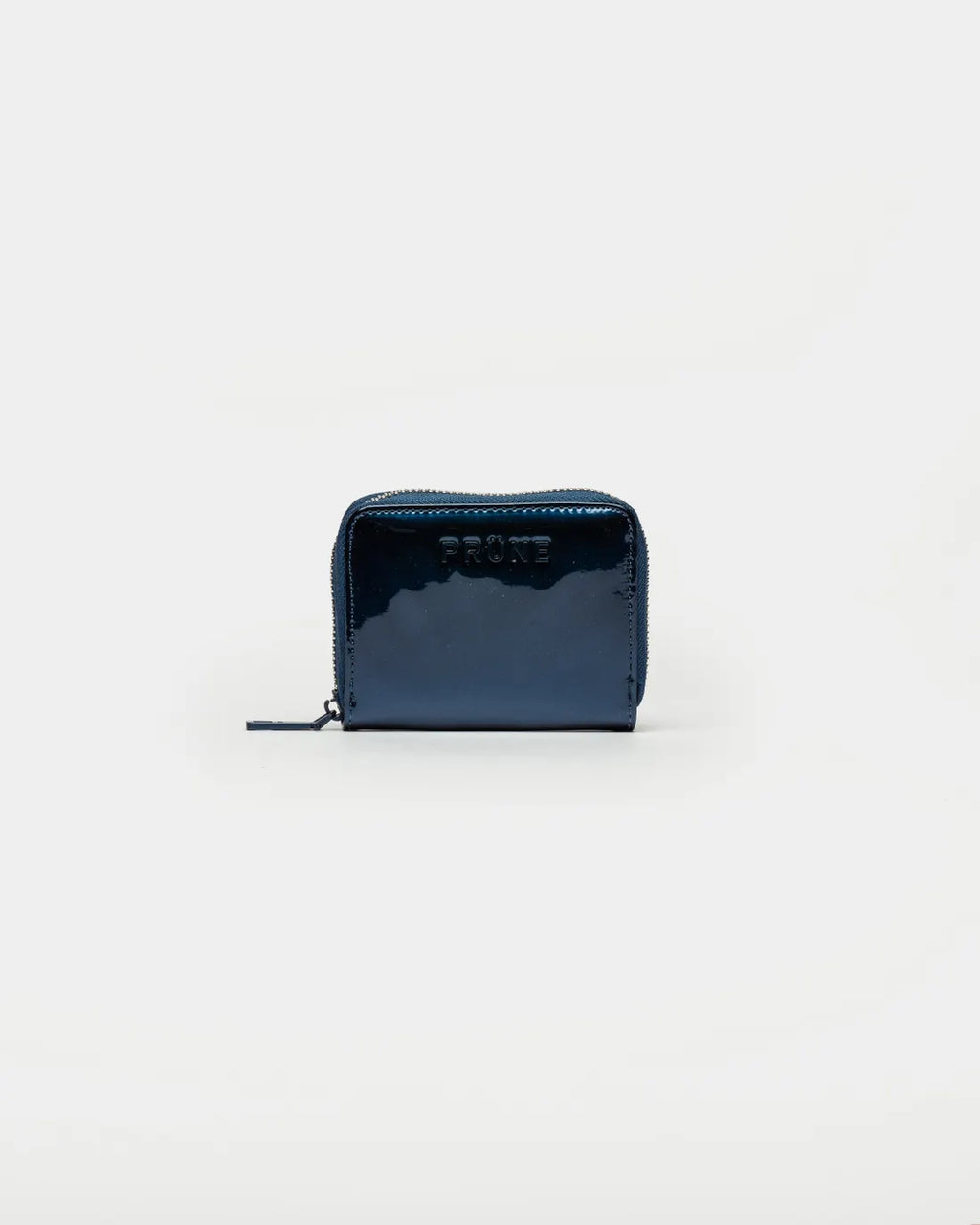 Billetera New Glam en efecto cuero charol azul