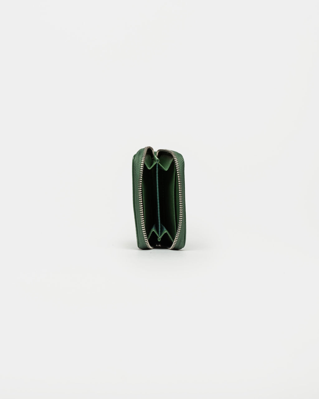 Billetera New Glam en efecto cuero charol verde