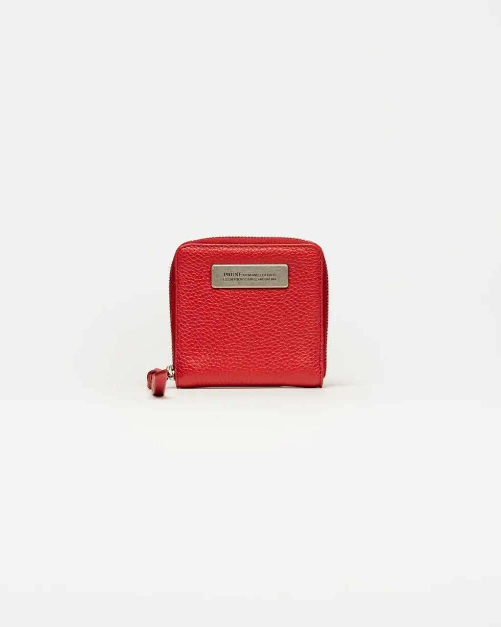 Billetera New Mia en cuero graneado rojo
