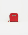 Billetera New Mia en cuero graneado rojo