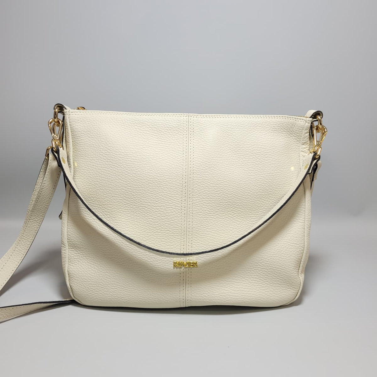 Bolso Ziba Grande en cuero vacuno natural