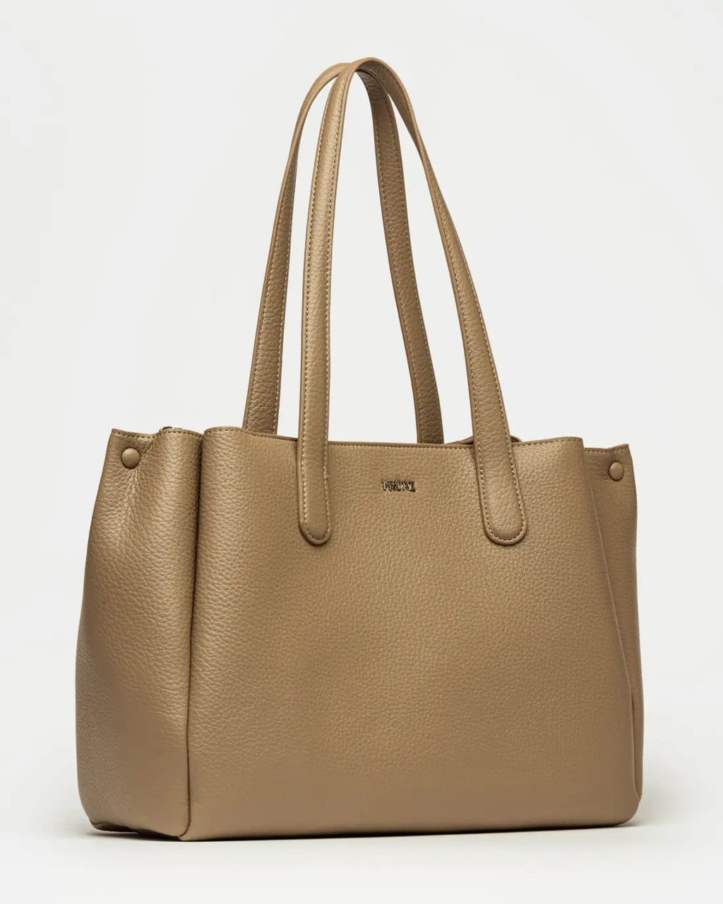 Shopper Erin en efecto cuero graneado taupe