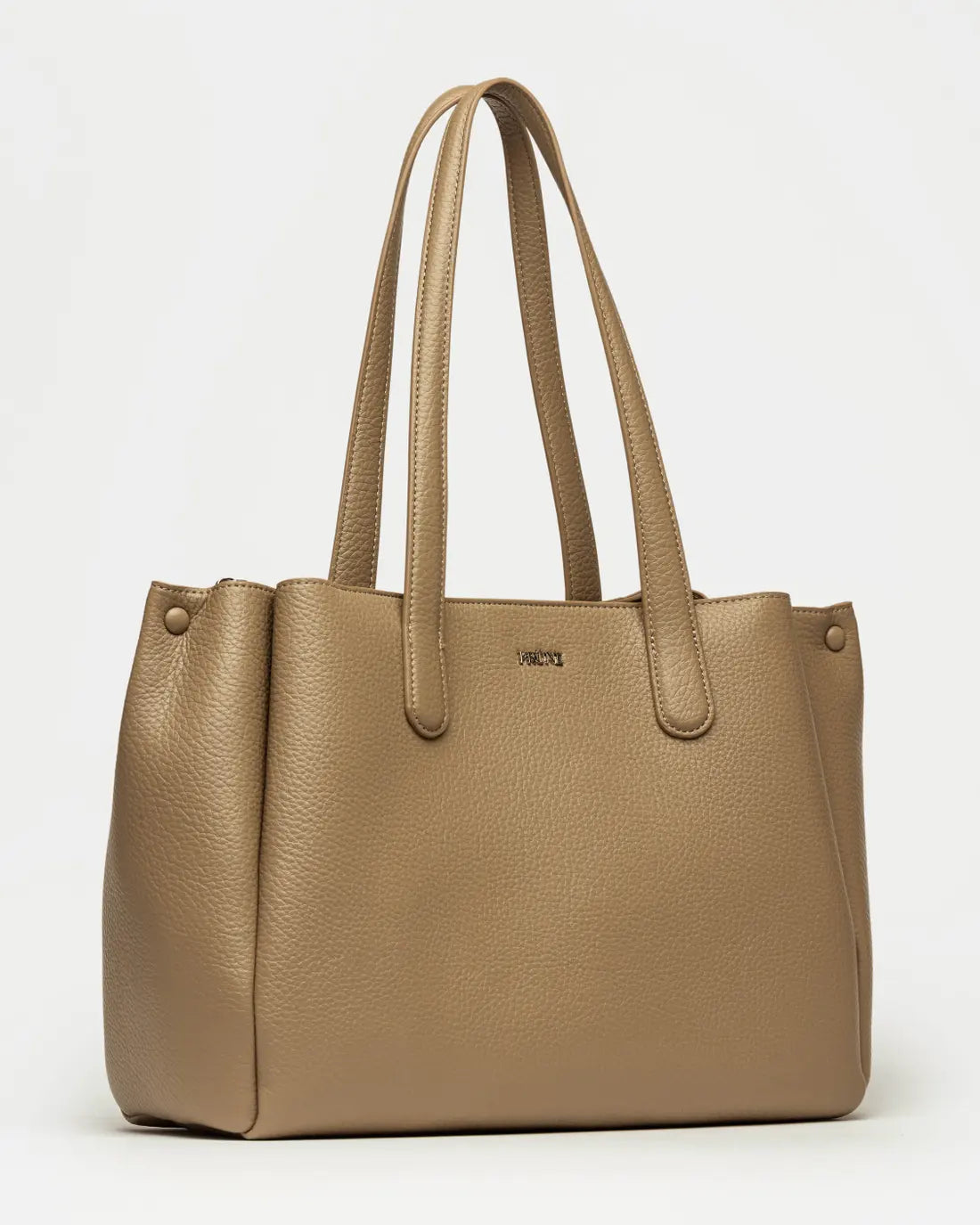 Shopper Erin en efecto cuero graneado taupe