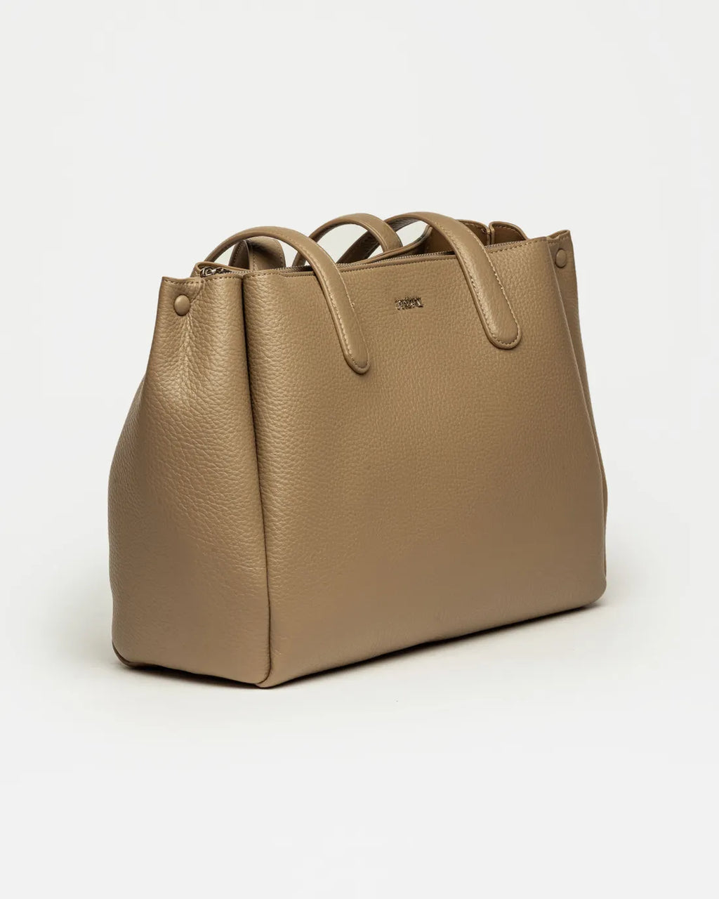 Shopper Erin en efecto cuero graneado taupe