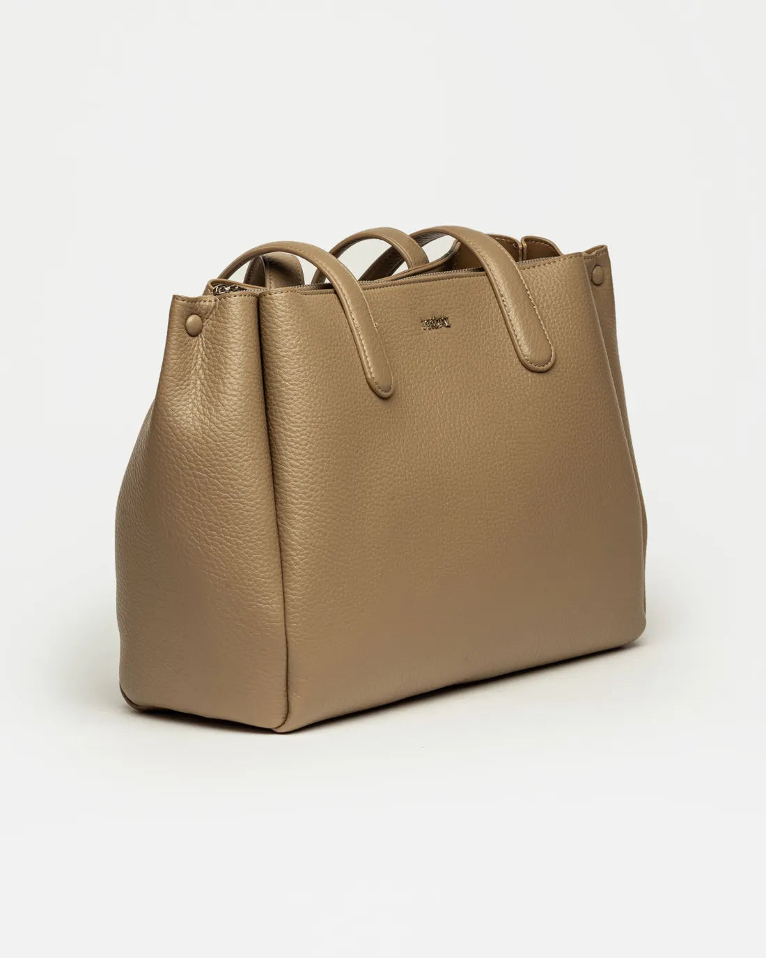 Shopper Erin en efecto cuero graneado taupe