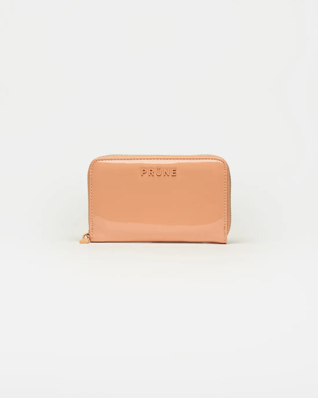 Billetera New Glam en efecto cuero charol rosa