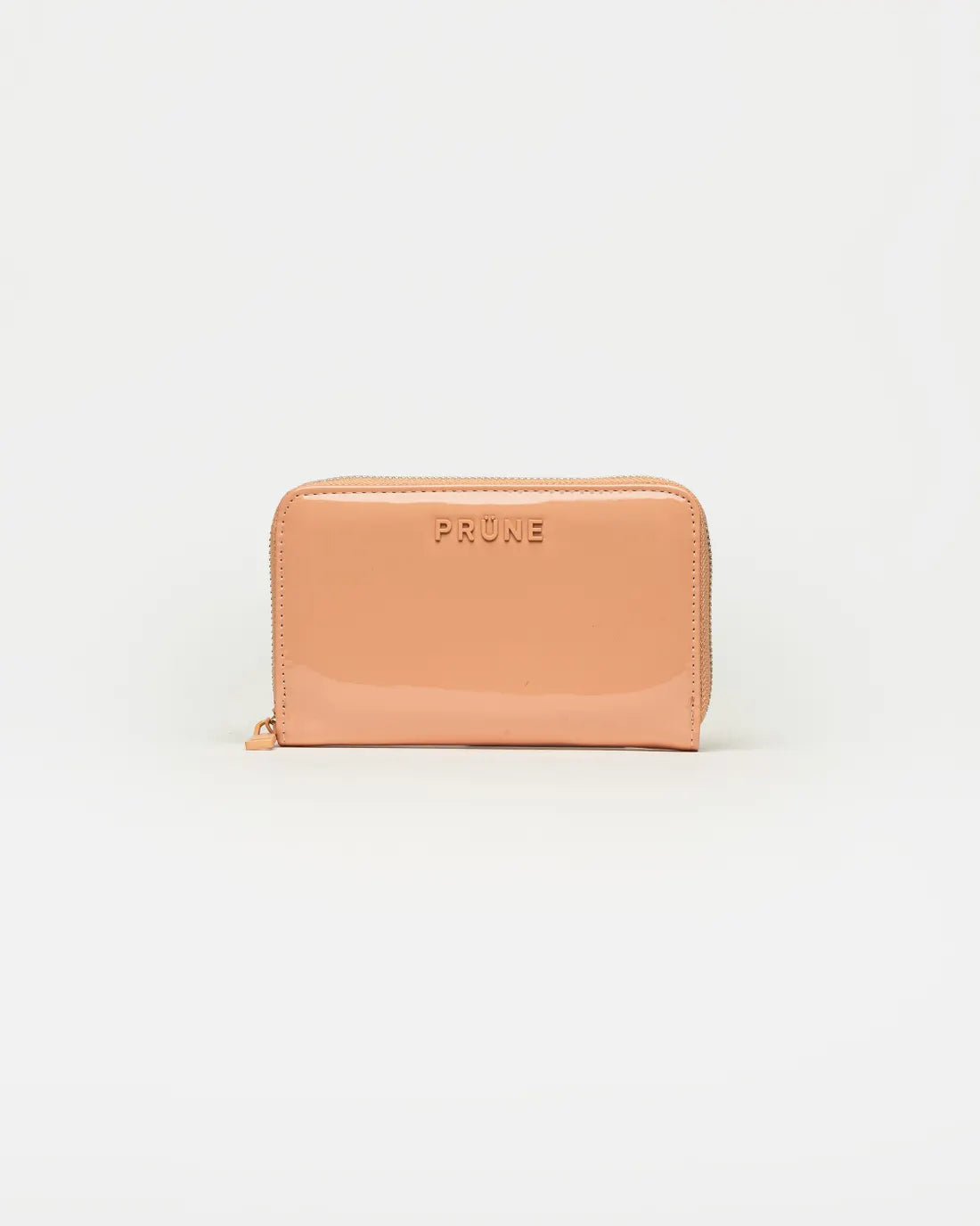 Billetera New Glam en efecto cuero charol rosa