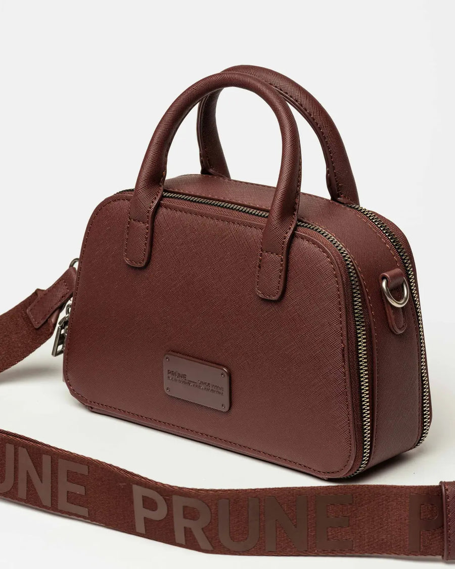 Cartera de mano New Penny en efecto cuero zaffiano burgundy