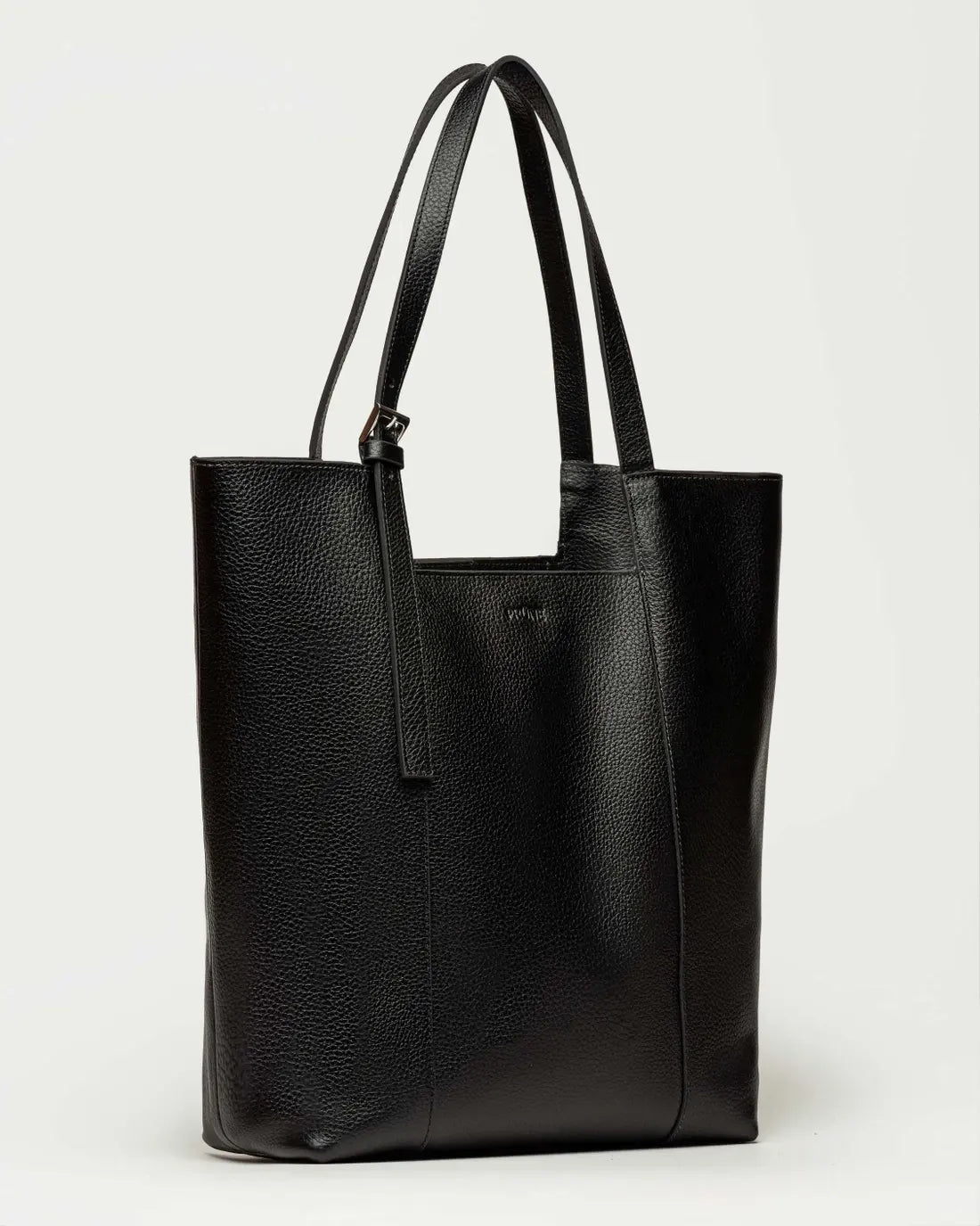 Shopper The Icon en cuero liso negro
