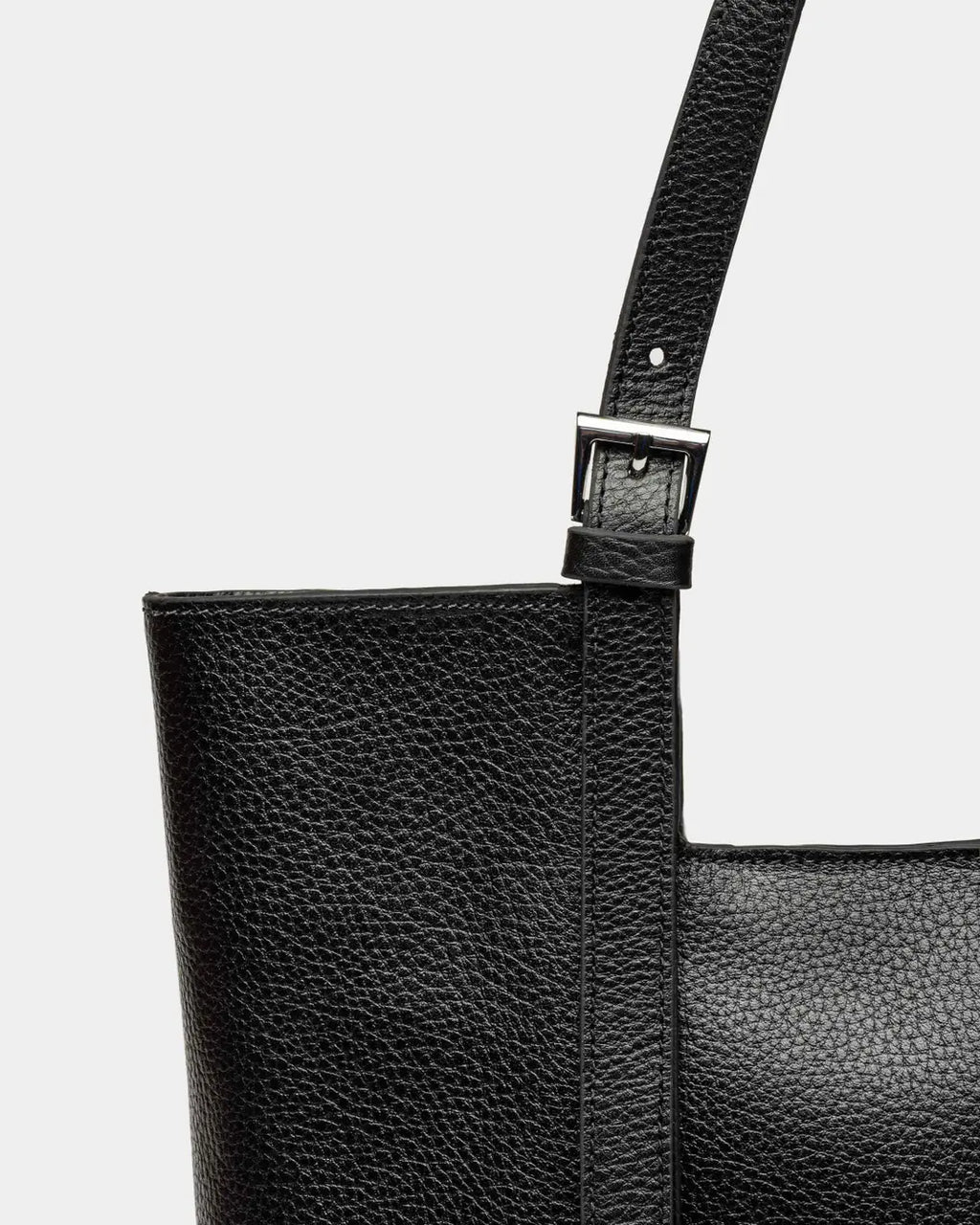 Shopper The Icon en cuero liso negro
