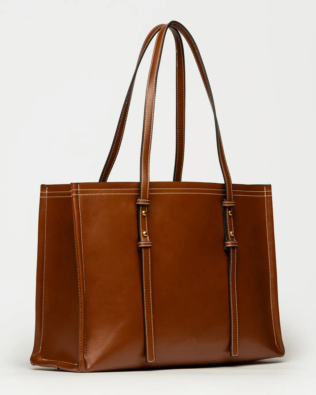 Shopper Louise · Efecto Cuero Liso · Tabaco — foto 2